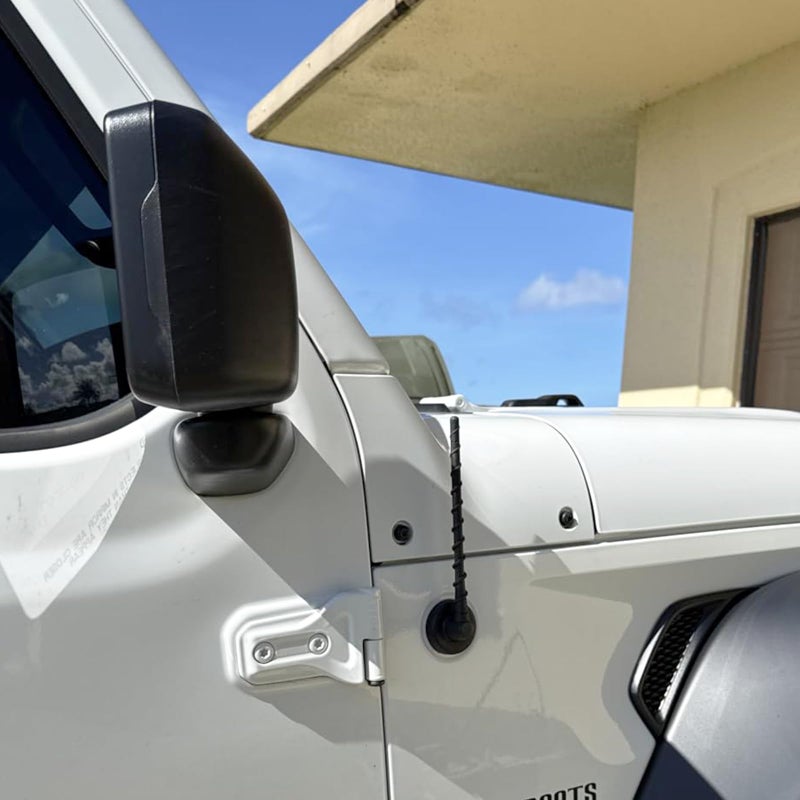 VOFONO هوائي قصير يناسب جيب رانجلر غلادياتور موهافي صحراوي روبكون JK JL JT غير محدود سبورت S ويليس 4xe ملحقات، هوائي بديل بطول 8 بوصات لسيارة جيب - Image 1